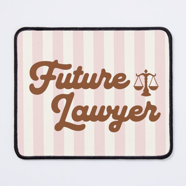 Item preview, Future Lawyer Cute Retro Pink Striped Law Student Gift | Preppy Pink Stripes Law School Student | Law School Graduation Gift | Aesthetic Law Student Future Lawyer Gift Pink Striped designed and sold by LitzoyGlobeArt.