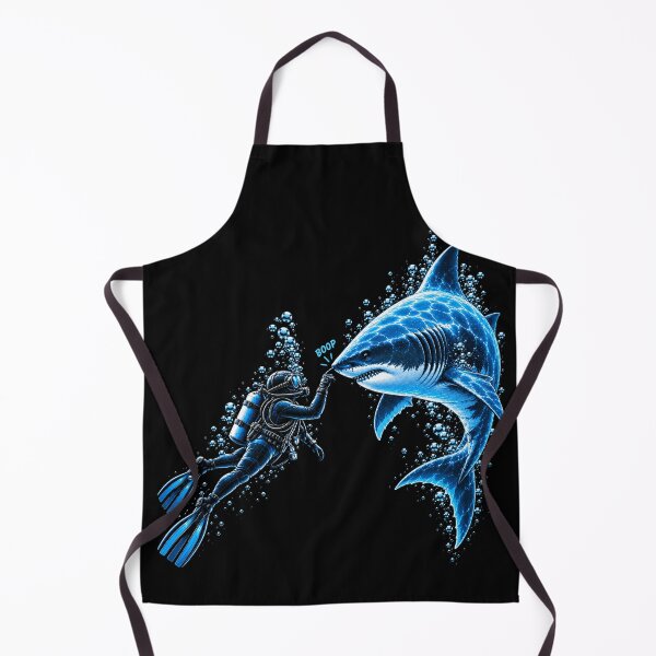 Item preview, Scuba Diver Boop Shark Funny Underwater Ocean Diving Shark Lover Humor designed and sold by 76Valeria.