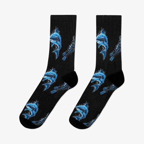 Item preview, Scuba Diver Boop Shark Funny Underwater Ocean Diving Shark Lover Humor designed and sold by 76Valeria.