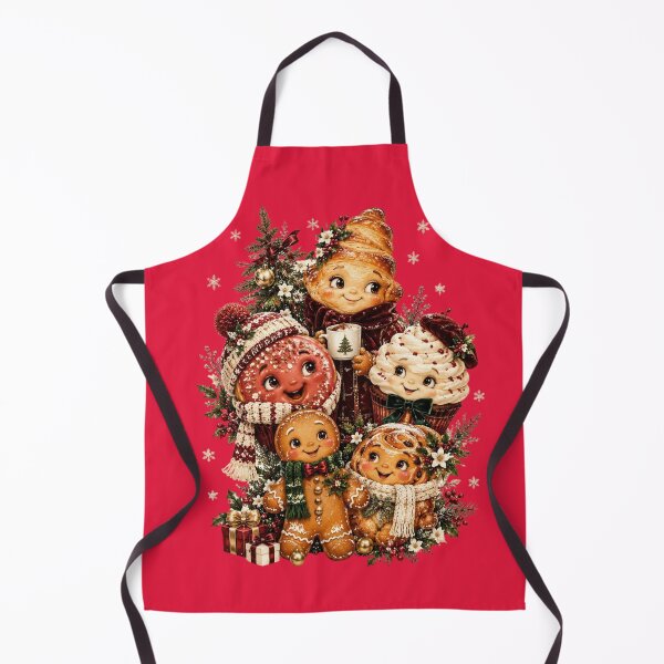 Item preview, Christmas Pastry Family – Cute Festive Bakery Characters designed and sold by ImageryLoom.