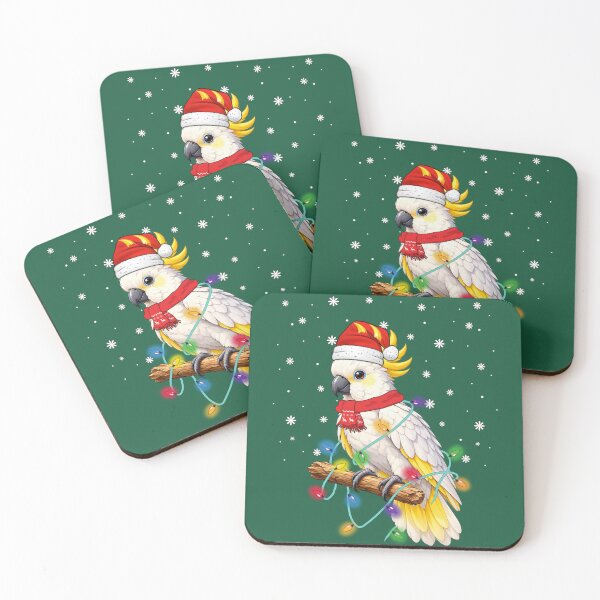 Item preview,  Christmas cockatoo Xmas Cockatoo,Australian Christmas bird Cockatoo Gift Men  women kids designed and sold by Taylor  ART.