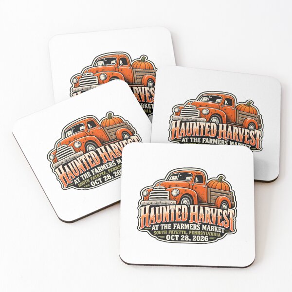 Item preview, Haunted Harvest Farmers Market Vintage Pumpkin Truck designed and sold by IRON WINGS /USAF.