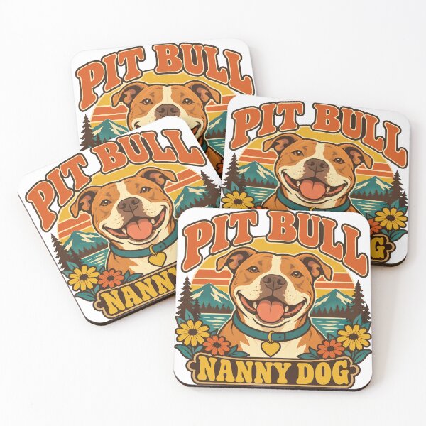 Item preview, Pit Bull Gift - Nanny Dog designed and sold by RedRubyBubble.