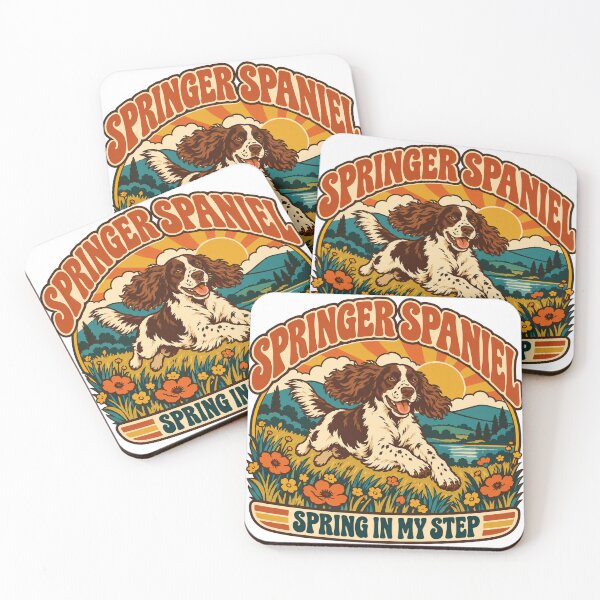 Item preview, Springer Spaniel Gift - Spring In My Step designed and sold by RedRubyBubble.
