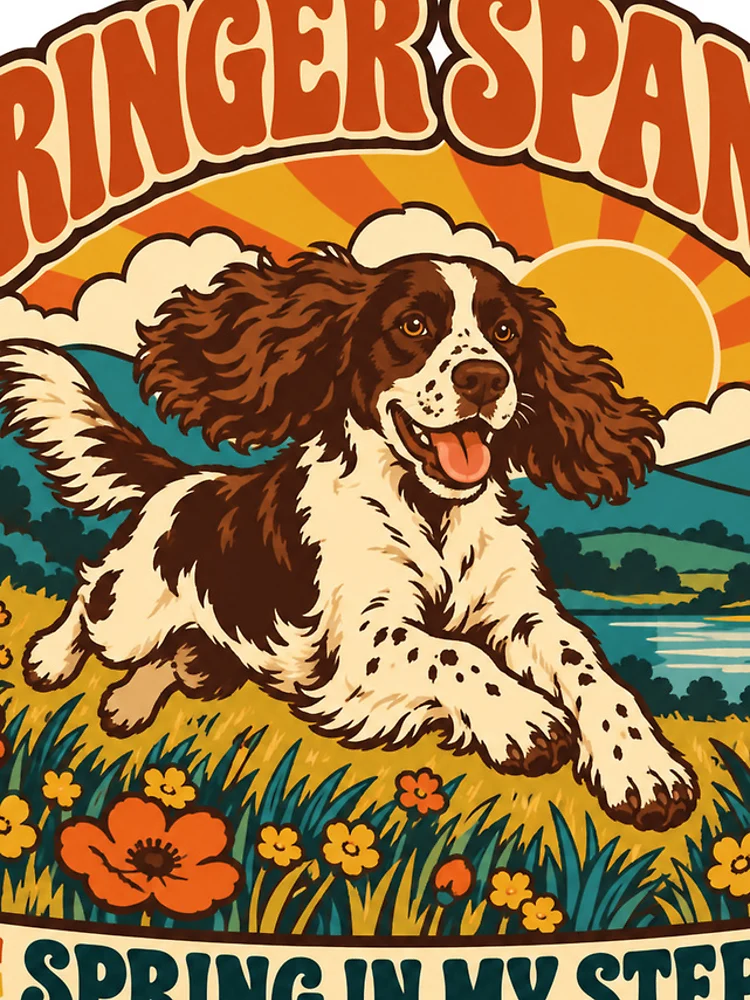 Thumbnail 4 of 4, iPhone Case, Springer Spaniel Gift - Spring In My Step designed and sold by RedRubyBubble.