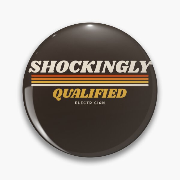 Item preview, Shockingly Qualified Retro 70s Stripes Funny Electrician Humor designed and sold by danielliamgill.