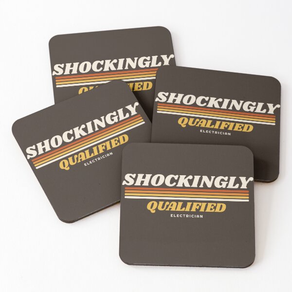 Item preview, Shockingly Qualified Retro 70s Stripes Funny Electrician Humor designed and sold by danielliamgill.