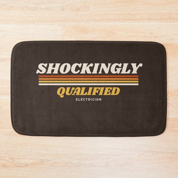 Item preview, Shockingly Qualified Retro 70s Stripes Funny Electrician Humor designed and sold by danielliamgill.