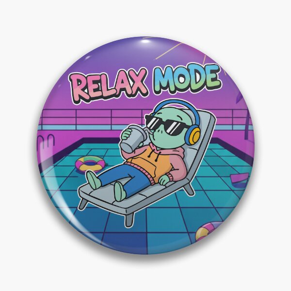 Item preview, Relax Mode Alien Chill Cartoon designed and sold by Taridesign.