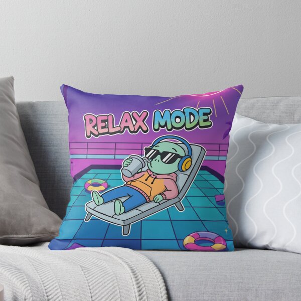 Item preview, Relax Mode Alien Chill Cartoon designed and sold by Taridesign.