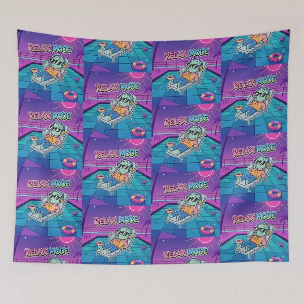 Item preview, Relax Mode Alien Chill Cartoon designed and sold by Taridesign.
