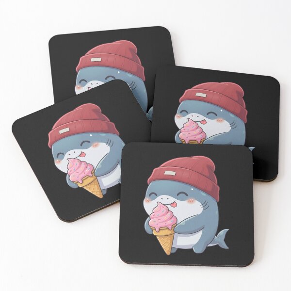 Item preview, Strawberry Ice Cream Shark designed and sold by Nature's Chibis.