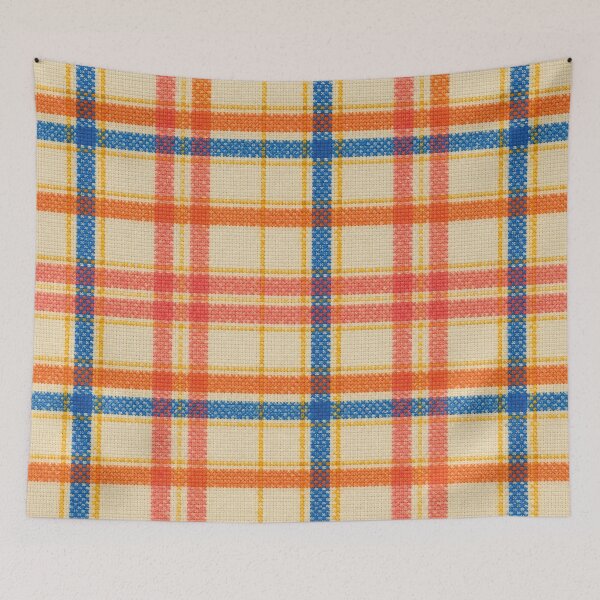 Item preview, Summer Picnic Plaid Cross Stitch Pattern designed and sold by GangisHouse.