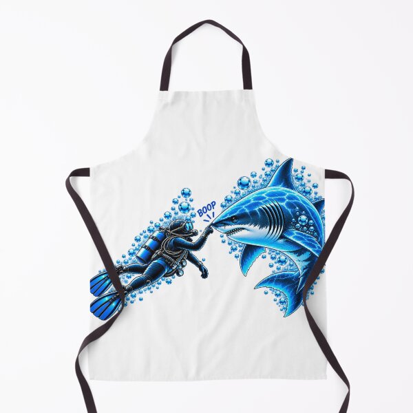 Item preview, Boop Shark Diver Scuba Diving Funny Ocean Shark Meme Humor designed and sold by 76Valeria.
