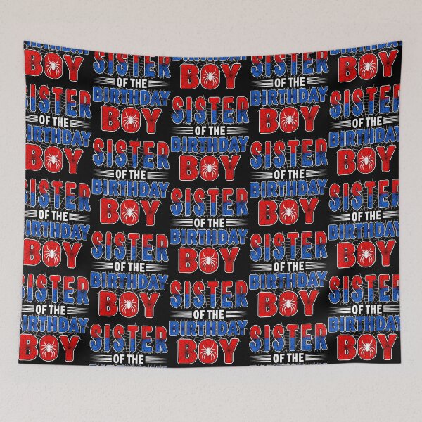 Item preview, Sister Of The Birthday Boy Spider Web Birthday Party designed and sold by RealestInternet.