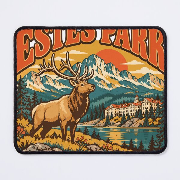 Item preview, Estes Park Gift - Rocky Mountain Gateway designed and sold by RedRubyBubble.