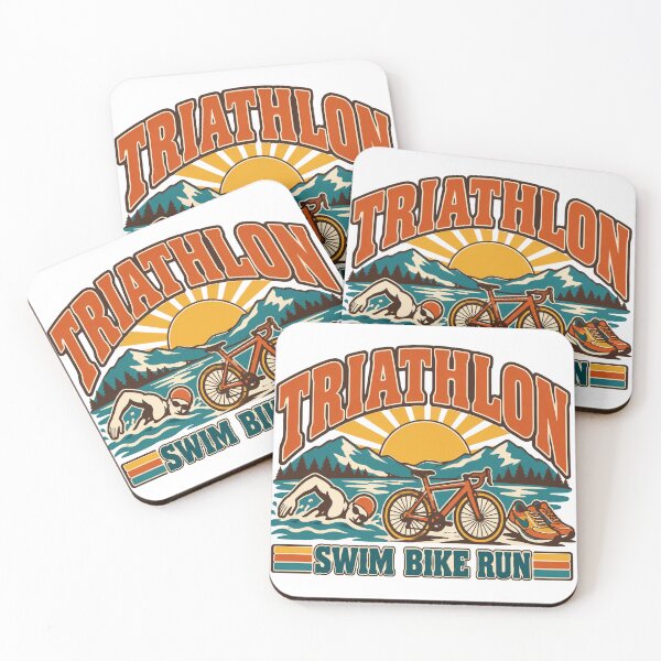 Item preview, Triathlon Gift - Swim Bike Run designed and sold by RedRubyBubble.
