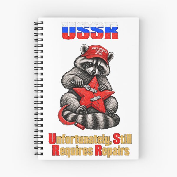 Item preview, USSR — Unfortunately, Still Requires Repairs | Raccoon Political Satire designed and sold by P13KAR-DESIGN.