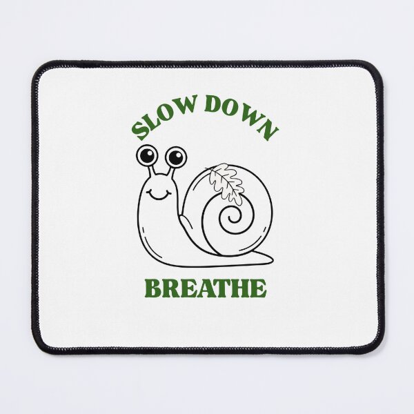 Item preview, Slow Down And Breathe Cute Minimalist Snail Self Care designed and sold by Jelicint.