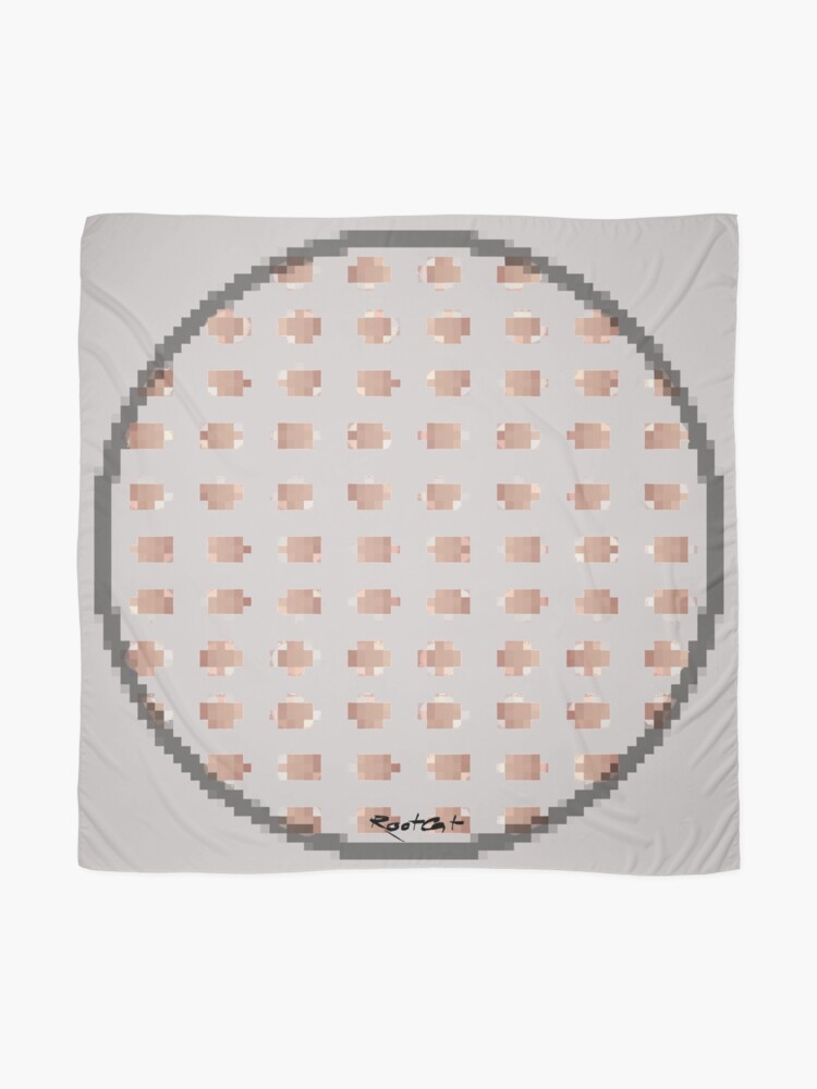 Alternate view of Brown Dot Square 2 by RootCat Scarf