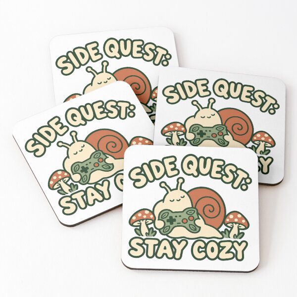 Item preview, Side Quest: Stay Cozy – Cute Snail Gamer Cottagecore designed and sold by Retroteez.