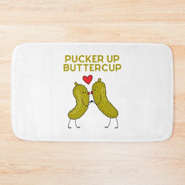 Item preview, Pucker Up Buttercup - 2 Pickles Kissing designed and sold by LoveWhatYouDo.