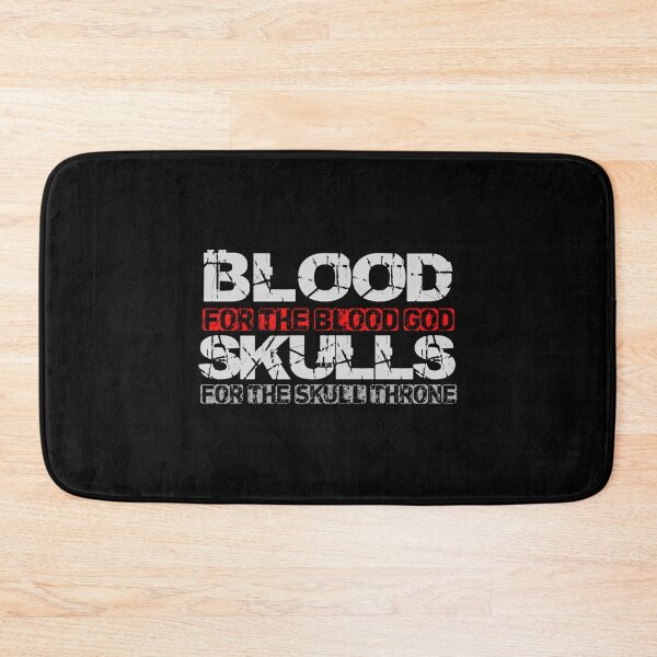 Item preview, Blood For The Blood God Skulls For The Skull Throne Print designed and sold by locunhatuna.