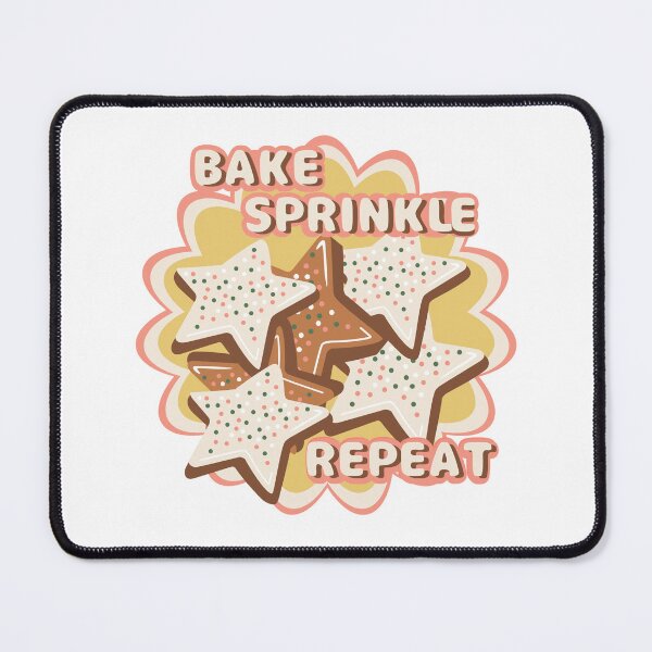 Item preview, Bake Sprinkle Repeat Cute Star Cookie Baking Design Fun Kitchen & Baker Quote designed and sold by HYPNK.