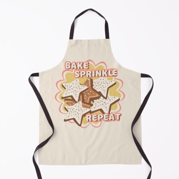 Item preview, Bake Sprinkle Repeat Cute Star Cookie Baking Design Fun Kitchen & Baker Quote designed and sold by HYPNK.