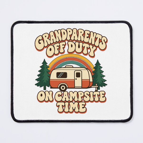 Item preview, Grandparents Off Duty On Campsite Time – Retro RV Camping designed and sold by Retroteez.