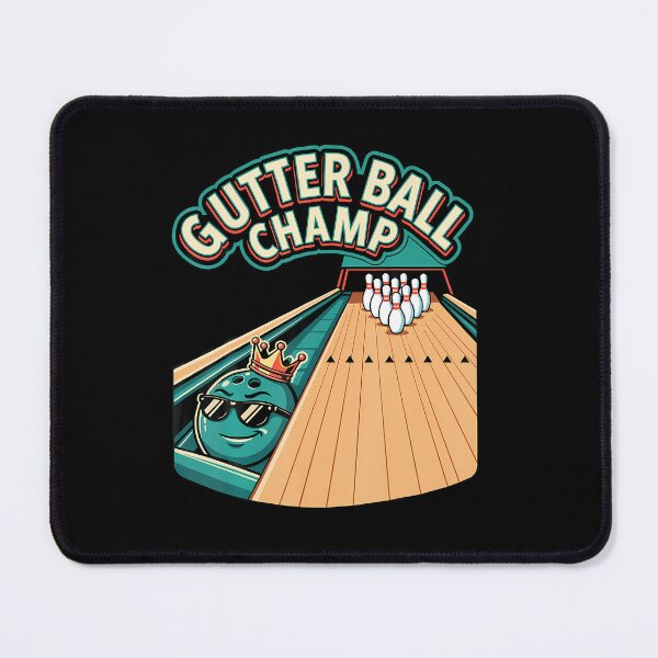 Item preview, Gutter Ball Champ Funny Bowling Retro Cartoon designed and sold by RealestInternet.