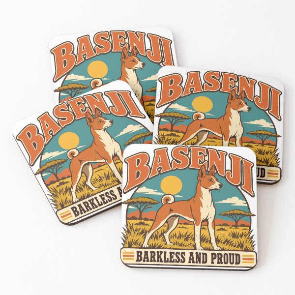 Item preview, Basenji Gift - Barkless And Proud designed and sold by RedRubyBubble.