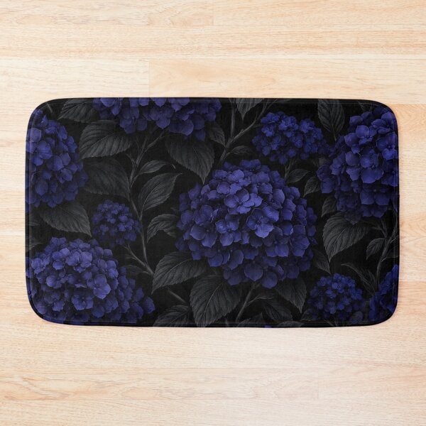 Item preview, Dark Blue Hydrangea Floral Pattern designed and sold by Owcomm.