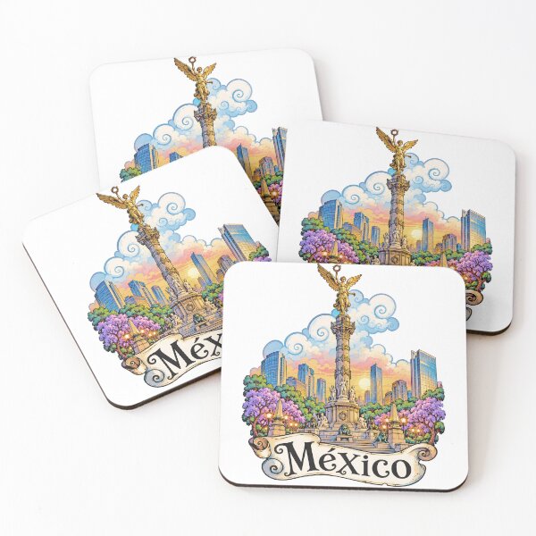 Item preview, Angel of Independence Mexico City Illustration designed and sold by EdwinkOne.