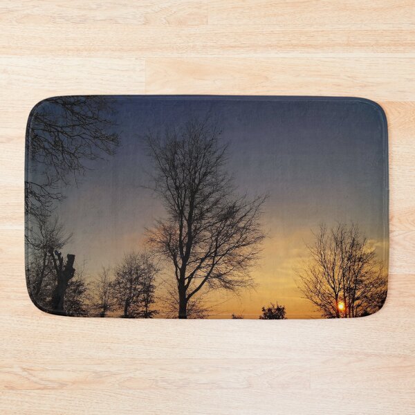 Item preview, Bare Trees at Sunset – Orange Sky Landscape Photography designed and sold by Pjotre7.