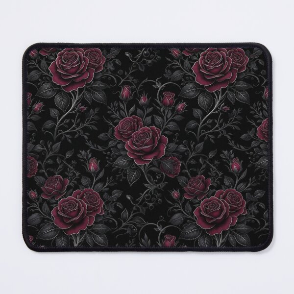 Item preview, Dark Gothic Burgundy Roses Floral Pattern designed and sold by Owcomm.