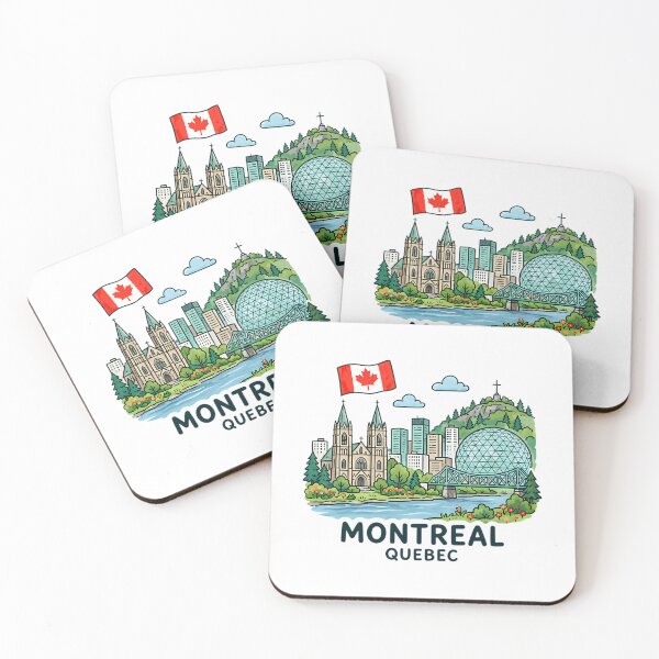 Item preview, Montreal Quebec Cute Skyline designed and sold by songukuve.