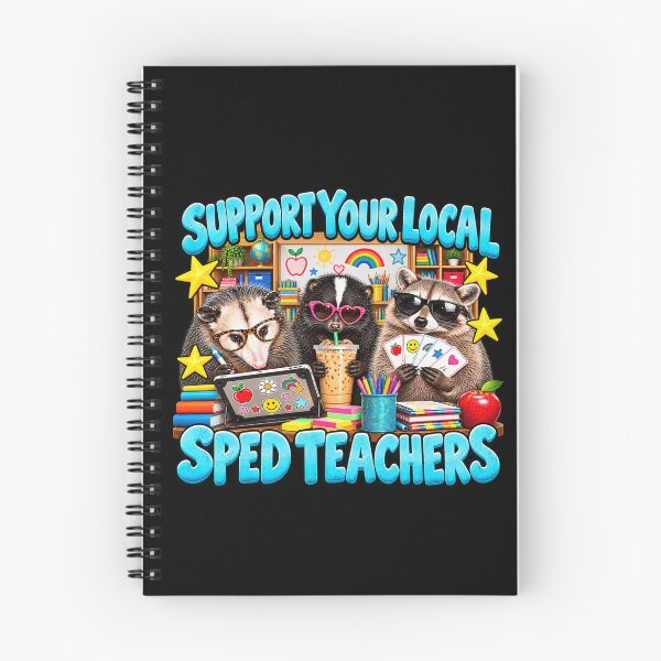 Item preview, Support Your Local SPED Teachers Funny Raccoon Opossum Special Education Teacher Humor designed and sold by 76Valeria.