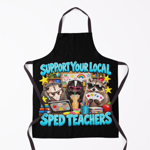 Item preview, Support Your Local SPED Teachers Funny Raccoon Opossum Special Education Teacher Humor designed and sold by 76Valeria.