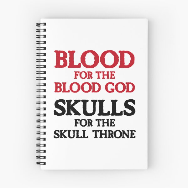 Item preview, Blood For The Blood God Skulls For The Skull Throne A (Dark) designed and sold by locunhatuna.