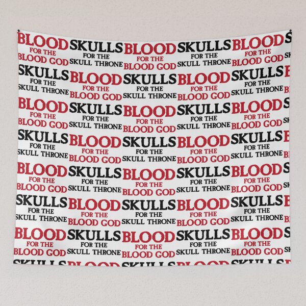 Item preview, Blood For The Blood God Skulls For The Skull Throne A (Dark) designed and sold by locunhatuna.