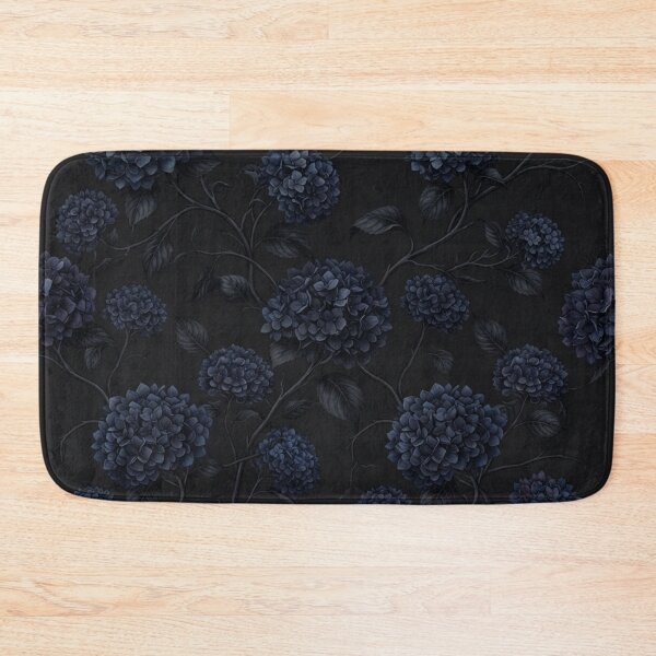 Item preview, Dark Blue Hydrangea Gothic Floral Pattern designed and sold by Owcomm.