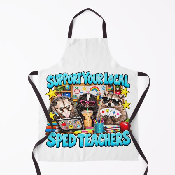 Item preview, Support Your Local SPED Teachers Funny Raccoon Opossum Special Education Teacher Humor designed and sold by 76Valeria.