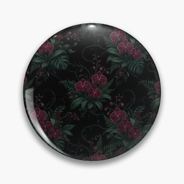 Item preview, Dark Burgundy Orchid Floral Pattern Artwork designed and sold by Owcomm.