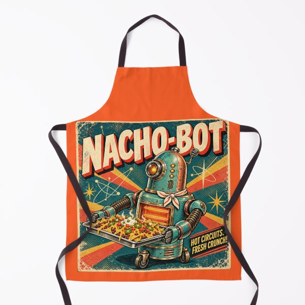 Item preview, Nacho-Bot Serves Loaded Nachos in Retro Sci-Fi Style designed and sold by SVox.