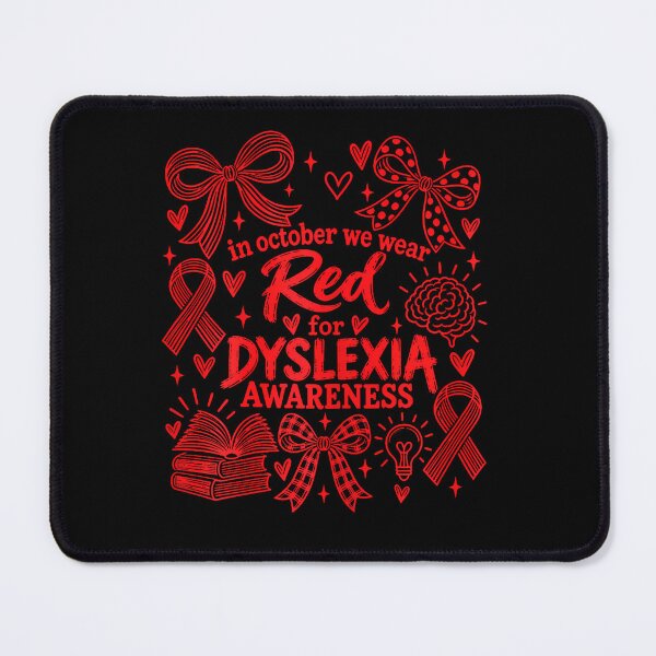 Item preview, In October We Wear Red For Dyslexia Awareness Teacher Preppy designed and sold by Pider-Vampire.