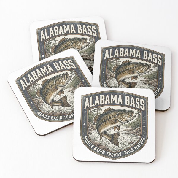 Item preview, Vintage Alabama Bass Mobile Basin Trophy Graphic designed and sold by NobleCast .