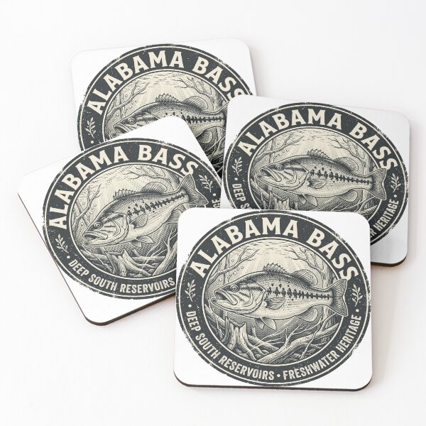 Item preview, Vintage Alabama Bass Deep South Reservoir Graphic designed and sold by NobleCast .