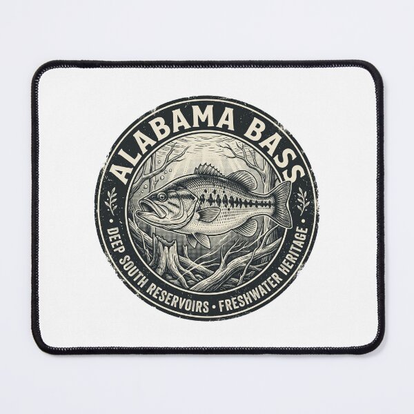Item preview, Vintage Alabama Bass Deep South Reservoir Graphic designed and sold by NobleCast .
