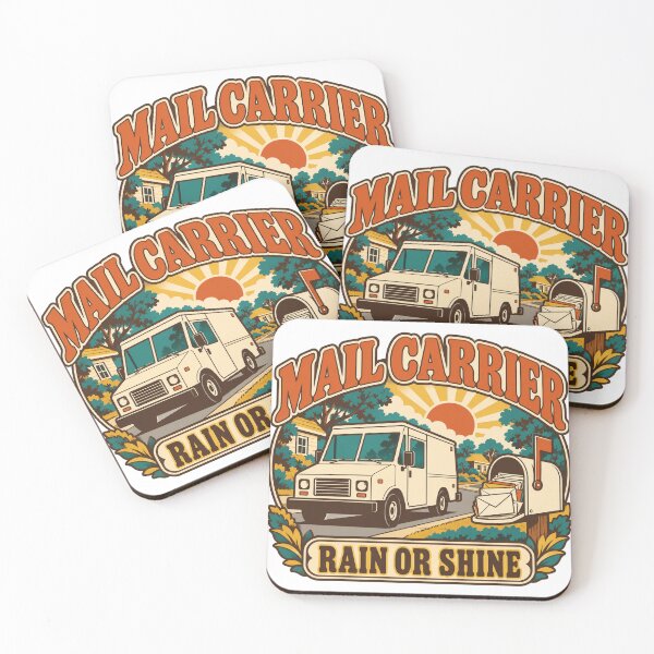 Item preview, Mail Carrier Gift - Rain Or Shine designed and sold by RedRubyBubble.